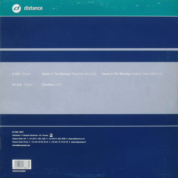 Sweet In The Morning / Vibrations (VINYL) | Very Good Plus (VG+) Very Good Plus (VG+) - DEEP HOUSE / USED *VERY GOOD+*