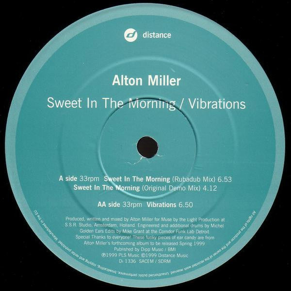 Sweet In The Morning / Vibrations (VINYL) | Very Good Plus (VG+) Very Good Plus (VG+) - DEEP HOUSE / USED *VERY GOOD+*