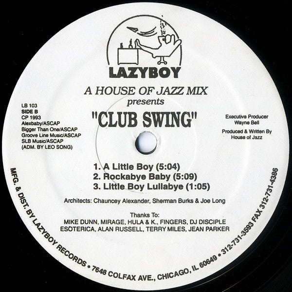 Club Swing (VINYL) | Very Good (VG) Generic - DEEP HOUSE / USED *VERY GOOD*