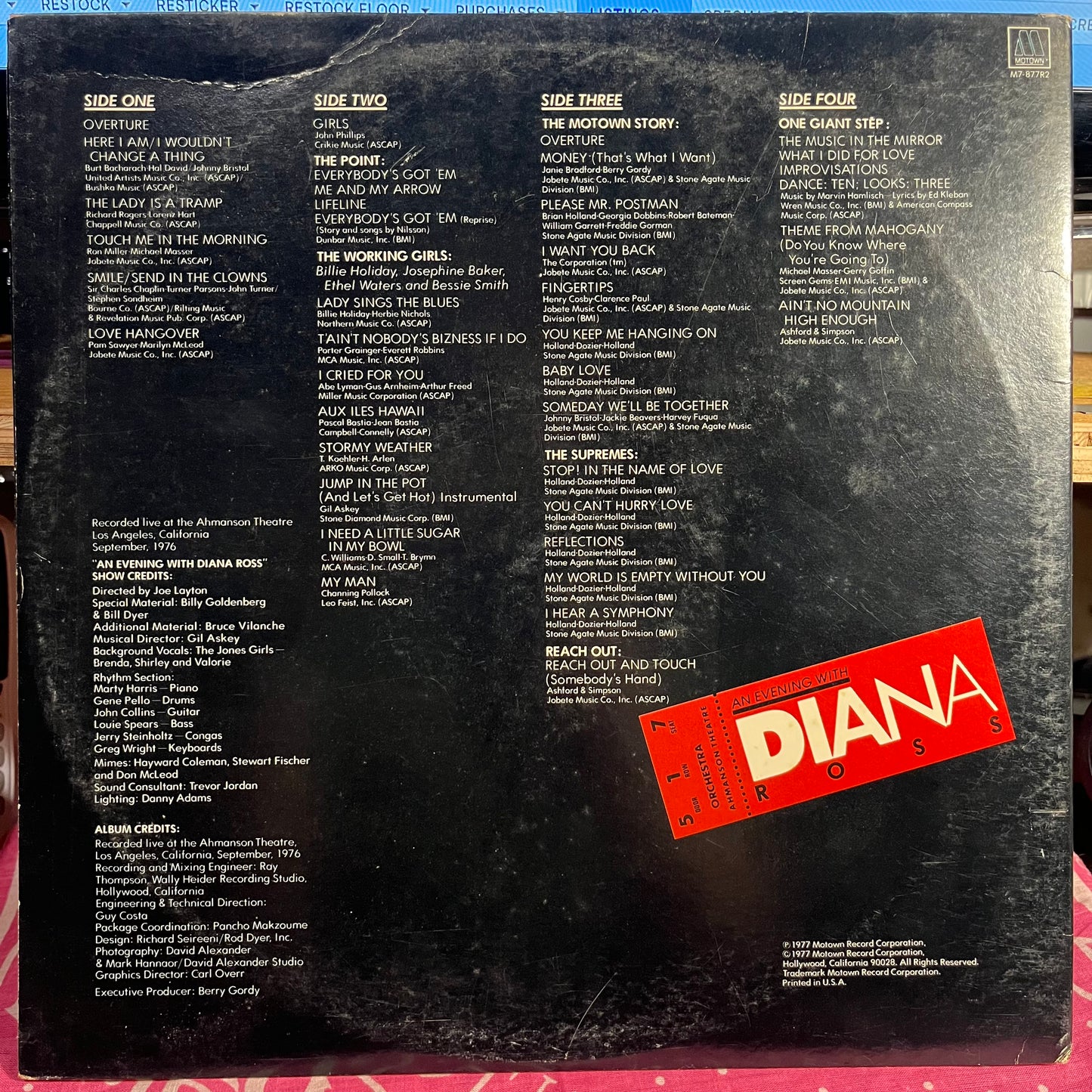 An Evening With Diana Ross | Excellent (EX) Excellent (EX)
