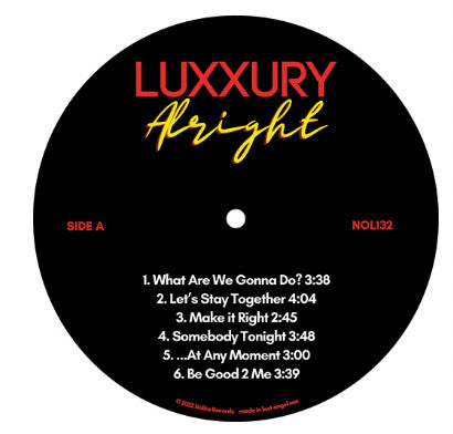 Alright (RED VINYL) | Mint (M) Mint (M) - DISCO/HOUSE *NEW/COLOR*
