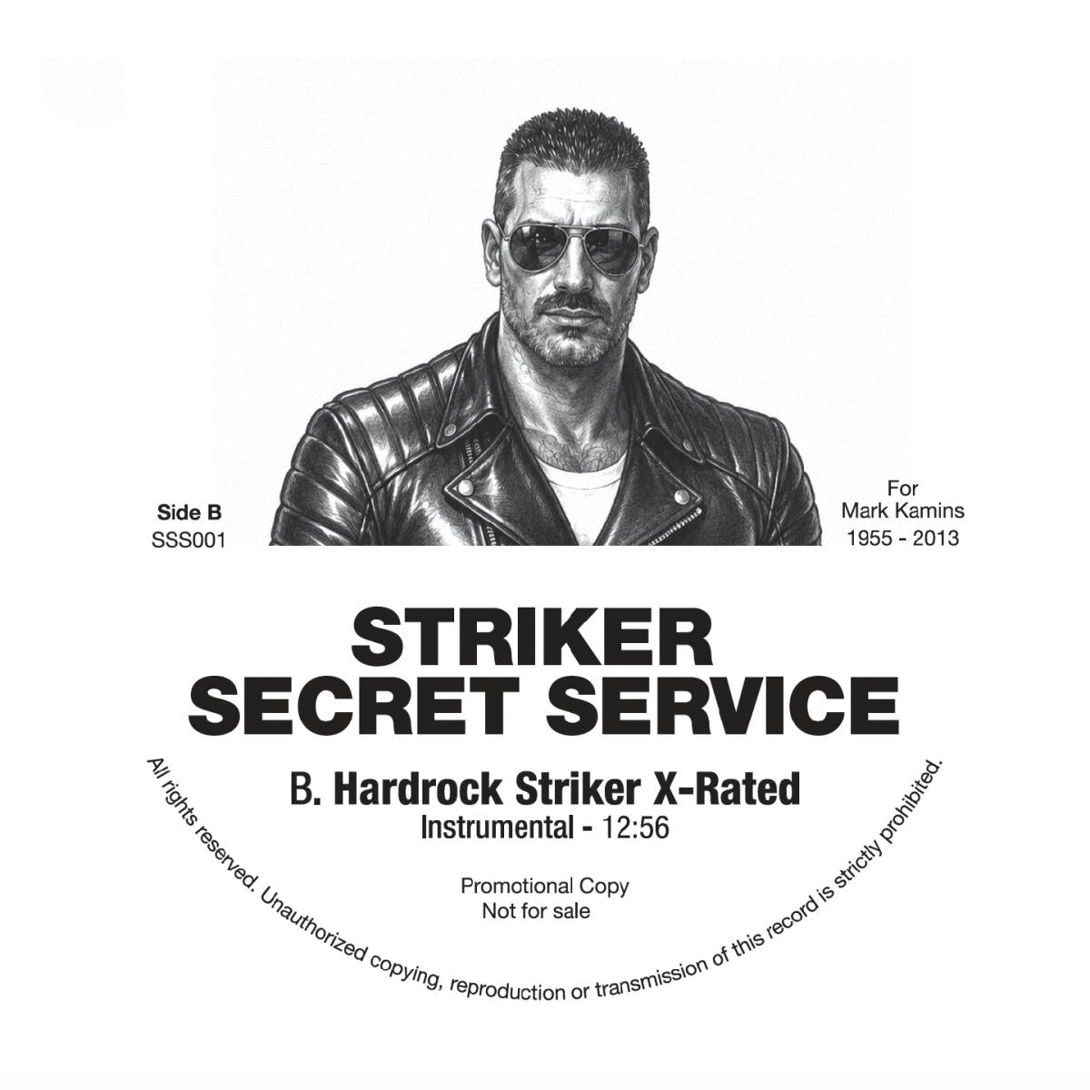 Hardrock Striker - (PRESALE TBD) Secret Service #1 (WHITE VINYL 12" Striker Secret Service) | NEW - DISCO *NEW/COLOR*