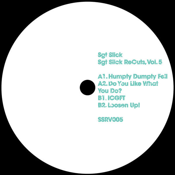 Sgt Slick ReCuts Vol. 5 (VINYL) | Mint (M) Generic - DISCO *NEW*