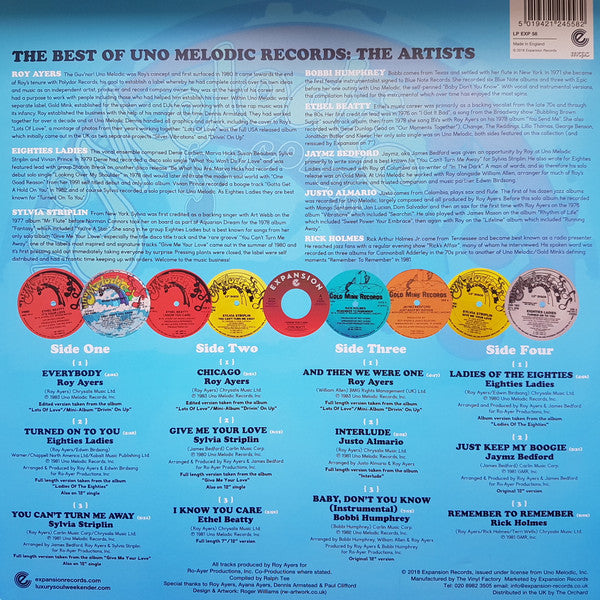 The Best Of Uno Melodic Records (2xVINYL) | Mint (M) Mint (M) - DISCO *SEALED*
