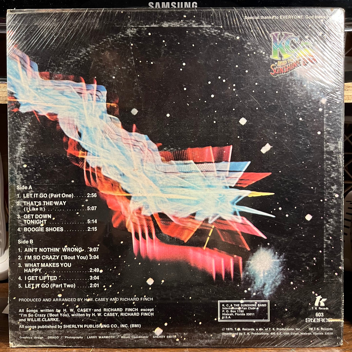 KC And The Sunshine Band (VINYL) | Mint (M) Near Mint (NM) - DISCO *SEALED*