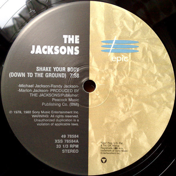 Shake Your Body (Down To The Ground) / Can You Feel It (VINYL) | Excellent (EX) Excellent (EX) - DISCO / USED *EXCELLENT*
