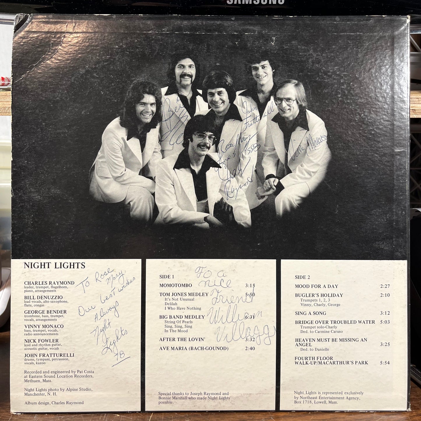 Night Lights (LP) | Near Mint (NM) Excellent (EX) - DISCO / USED *NEAR MINT / SIGNED*
