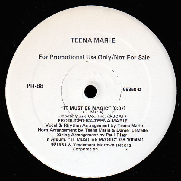 It Must Be Magic / Don't Park Your Loving (VINYL) | Near Mint (NM or M-) Very Good (VG) - DISCO / USED *NEAR MINT*