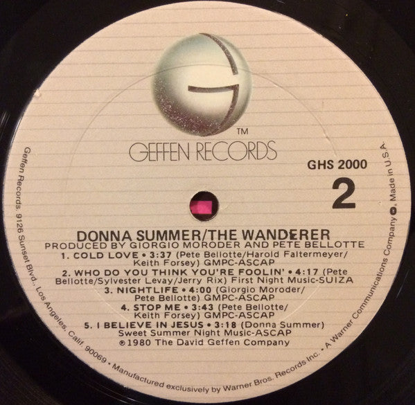 Donna Summer - The Wanderer *GOLDISC* | Near Mint (NM) Near Mint (NM) - DISCO / USED *NEAR MINT*