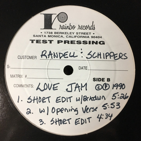 Randell & Schippers - Love Jam (VINYL LP) | Near Mint (NM or M-) Generic - DISCO / USED *NEAR MINT*