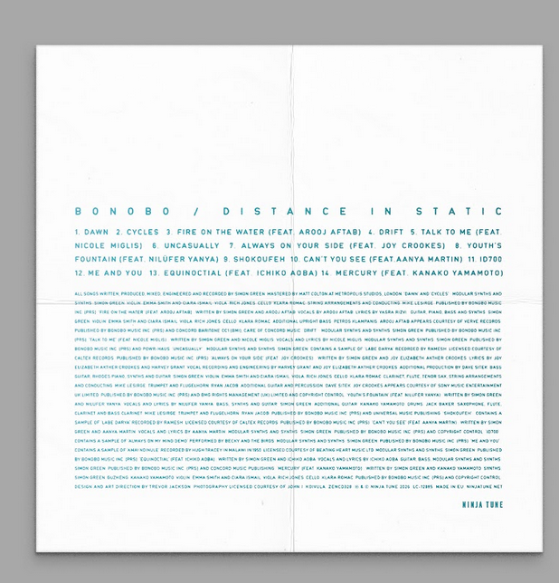Bonobo - (PRESALE 9/11/26) Distance in Static (DIGIPACK INSERT CD) | Mint (M) Mint (M) - DOWNTEMPO *NEW*