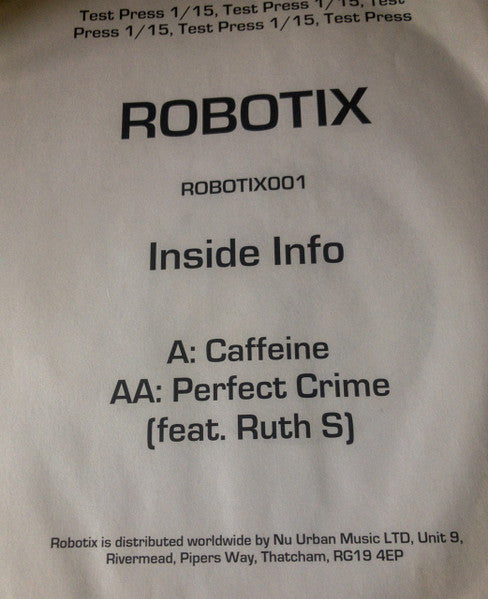 Insideinfo - Caffeine / Perfect Crime | Mint (M) Generic - DRUM & BASS *NEW*