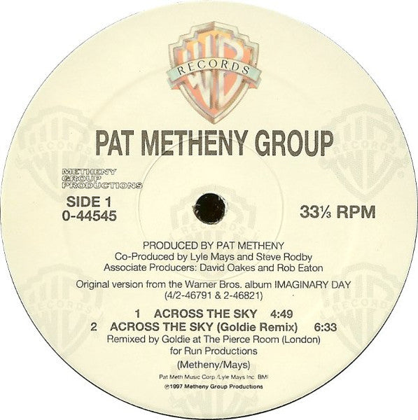 Pat Metheny Group - Across The Sky / The Roots Of Coincidence (GOLDIE) | Excellent+ (EX+) Excellent (EX) - DRUM & BASS / USED *EXCELLENT+*