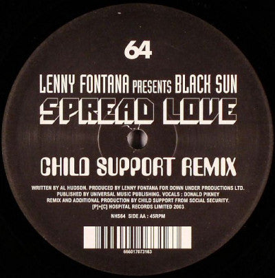 Spread Love (Drum+Bass Remixes) (12" VINYL) | Excellent+ (EX+) Excellent (EX) - DRUM & BASS / USED *EXCELLENT+*