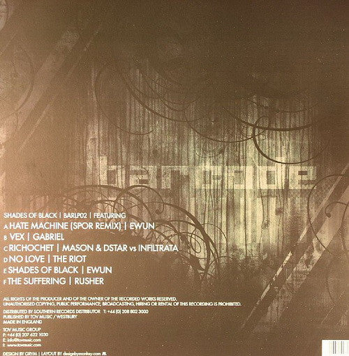 Shades Of Black | Excellent (EX) Very Good Plus (VG+)