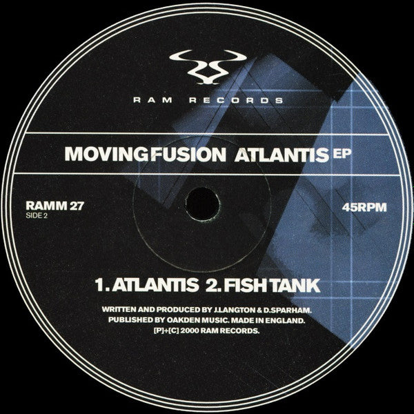Atlantis EP (*RECORD 1 ONLY* 12" VINYL) | Excellent (EX) Excellent (EX) - DRUM & BASS / USED *EXCELLENT*