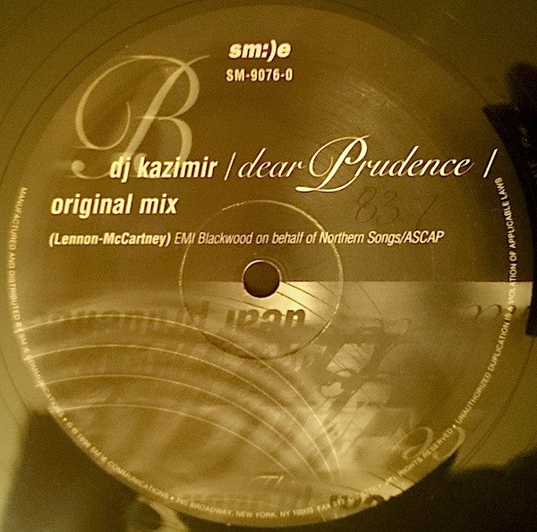 Dear Prudence (VINYL) | Excellent (EX) Excellent (EX) - DRUM & BASS / USED *EXCELLENT*