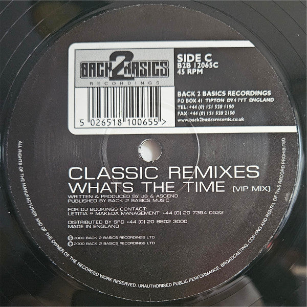 Back 2 Back Classic Remixes (RECORD 2 ONLY)(VINYL) | - DRUM & BASS / USED *NEAR MINT*