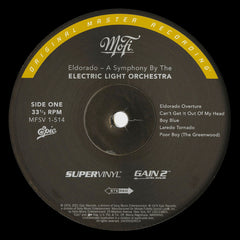 Electric Light Orchestra Eldorado - A Symphony By The Electric Light Orchestra Mobile Fidelity Sound Lab, Epic, Sony Music Commercial Music Group, United Artists Records LP, Album, Num, RE, RM, S/Edition, 180 Mint (M) Mint (M)