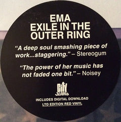 EMA (4) Exile In The Outer Ring City Slang LP, Album, Ltd, Red Mint (M) Mint (M)