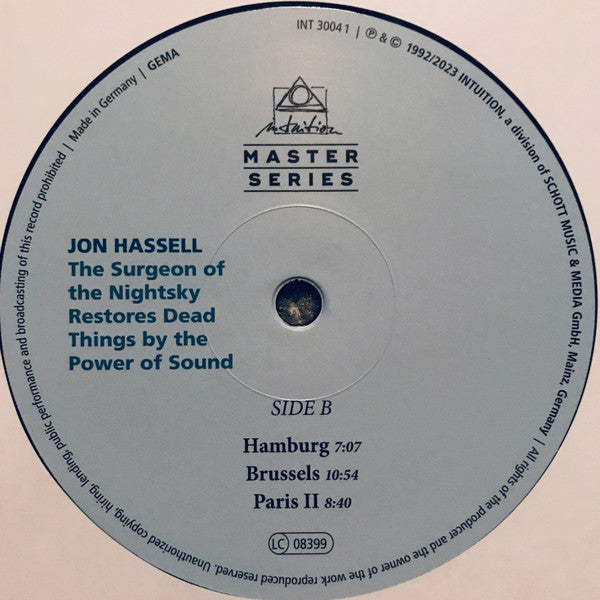Jon Hassell The Surgeon Of The Nightsky Restores Dead Things By The Power Of Sound LP Mint (M) Mint (M)