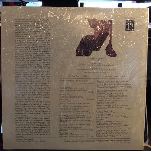 Time's Encomium (For Synthesized & Processed Synthesized Sound) (VINYL) | Near Mint (NM or M-) Near Mint (NM or M-) - EXPERIMENTAL / USED *NEAR MINT*