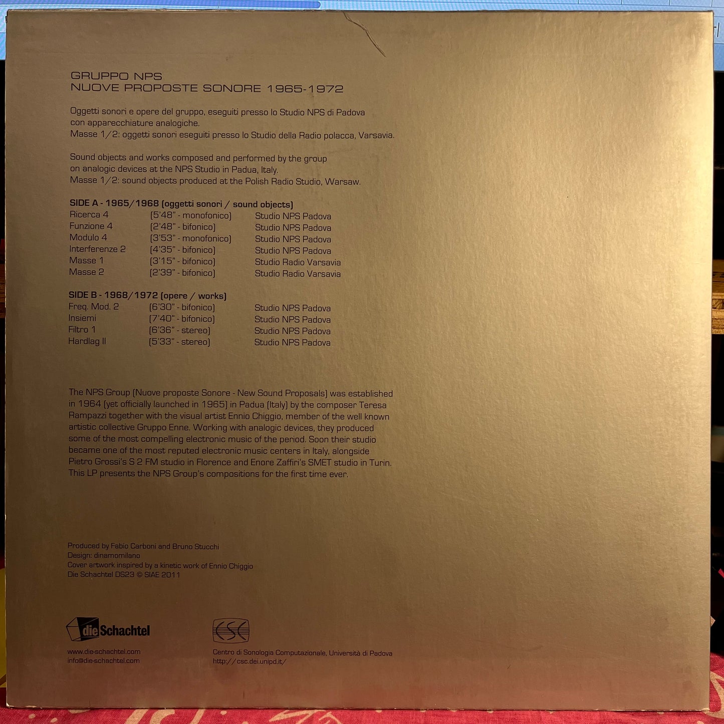 Gruppo NPS - Nuove Proposte Sonore 1965-1972 | Near Mint (NM) Excellent (EX) - EXPERIMENTAL / USED *NEAR MINT*