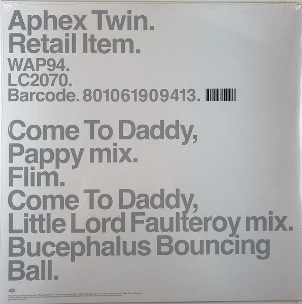 Come To Daddy | Mint (M) Mint (M) - EXPERIMENTAL *SEALED*