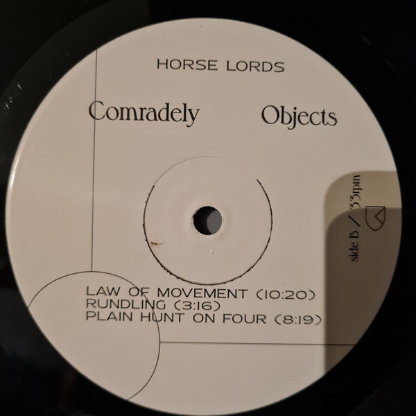 Horse Lords - Comradely Objects (Black Vinyl) | Mint (M) Mint (M) - EXPERIMENTAL *SEALED*