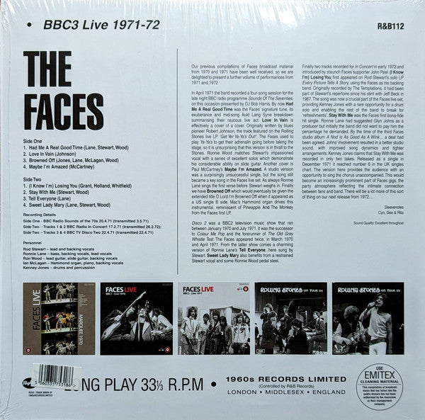 Faces Live (BBC3 - Live 1971-1972) | Mint (M) Mint (M)