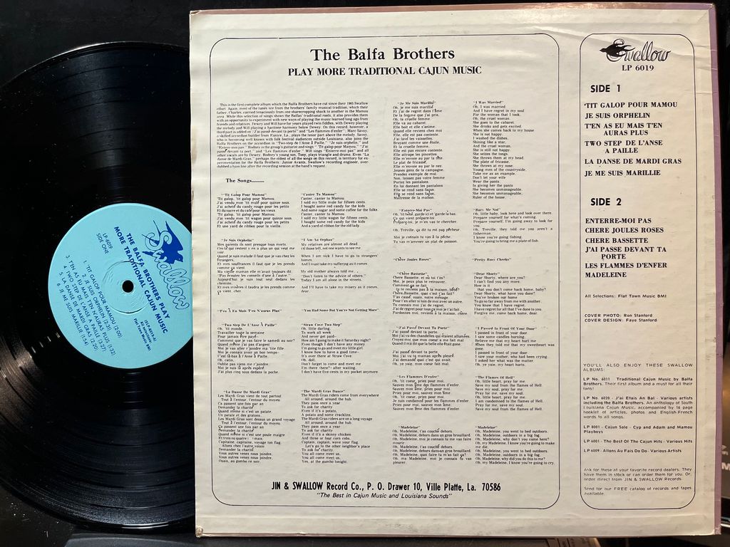 The Balfa Brothers - Play More Traditional Cajun Music (VINYL) | Near Mint (NM) Very Good Plus Plus (VG++) - FOLK/CAJUN