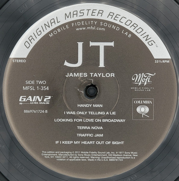 James Taylor - JT (MFSL VINYL) | Mint (M) Mint (M) - FOLK *NEW*