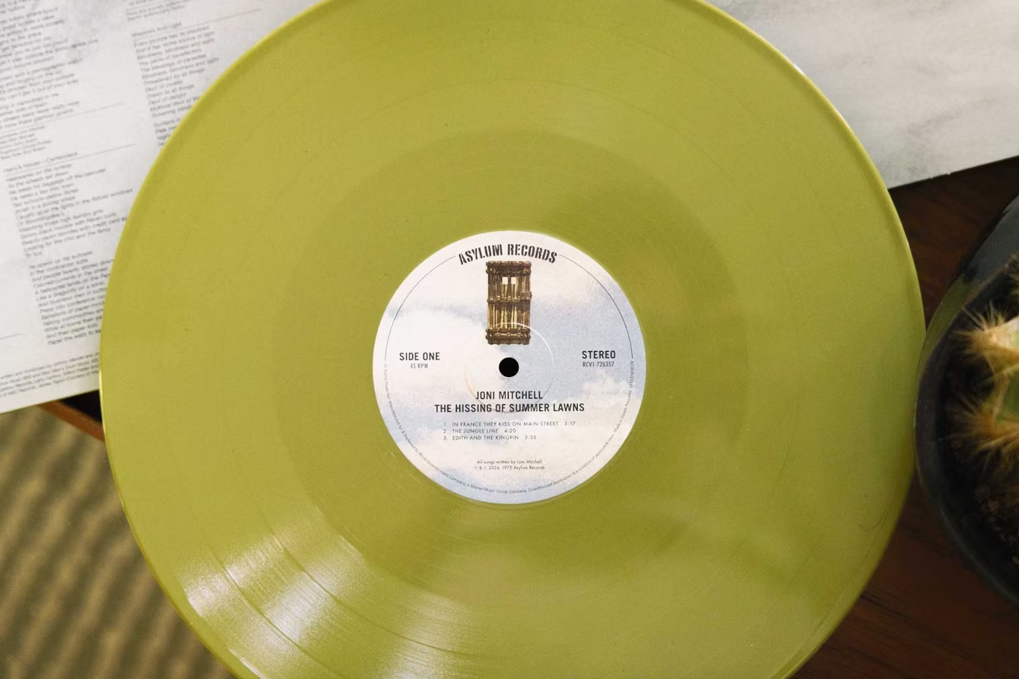The Hissing Of Summer Lawns (VMP | GREEN VINYL) | Mint (M) Mint (M) - FOLK *SEALED/COLOR*