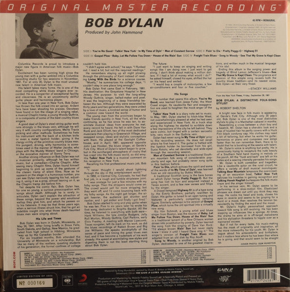 Bob Dylan *MONO/45RPM* | Mint (M) Mint (M)