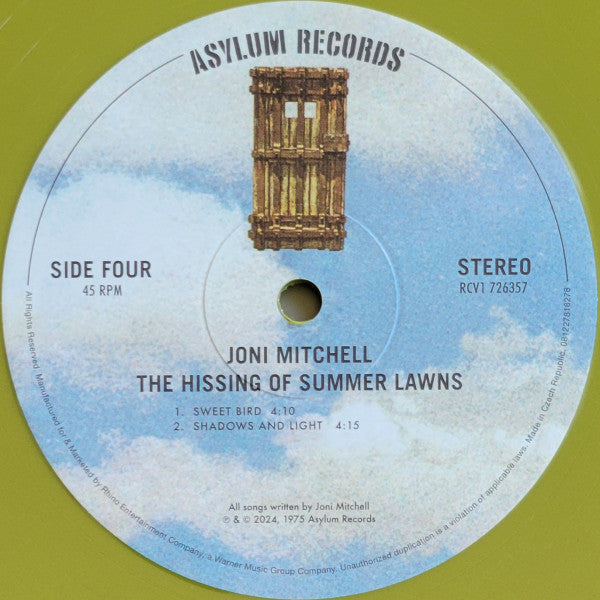 The Hissing Of Summer Lawns (VMP | GREEN VINYL) | Mint (M) Mint (M) - FOLK *SEALED/COLOR*