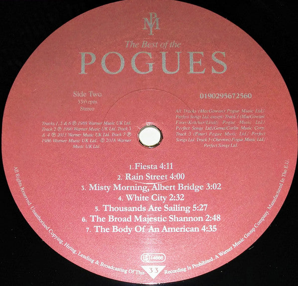 The Best Of The Pogues (VINYL)*CREASED* | Mint (M) Excellent (EX) - FOLK *SEALED*