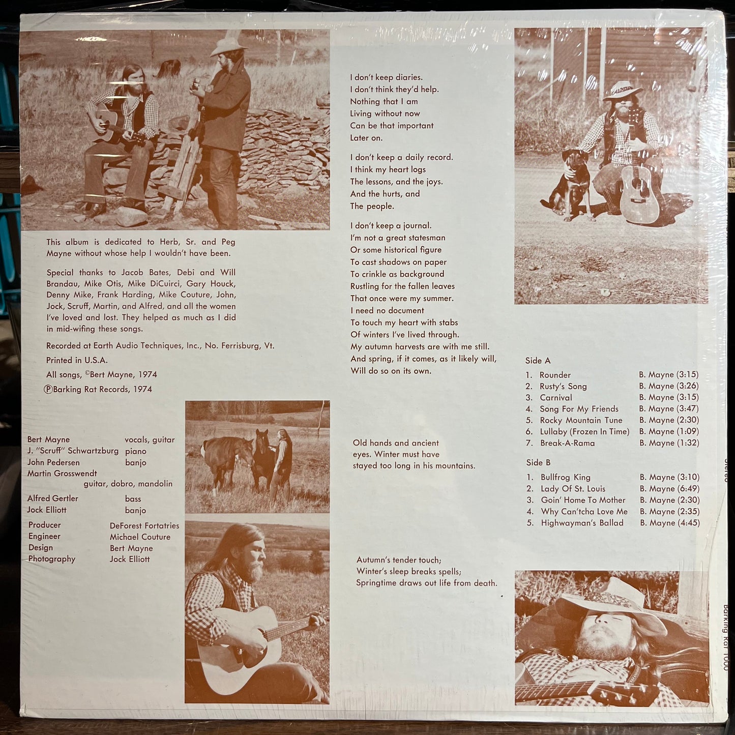 Alternate Plan "B" (VINYL) | Mint (M) Mint (M) - FOLK *SEALED*