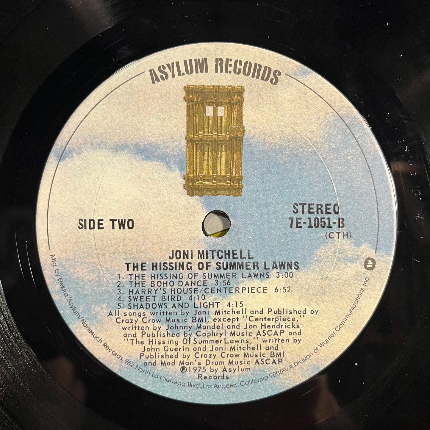 Joni Mitchell - The Hissing Of Summer Lawns *CTH* | Excellent (EX) Excellent (EX) - FOLK / USED *EXCELLENT+*