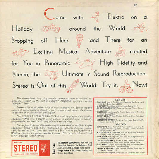 Various - Around The World In Stereo (VINYL) | Excellent+ (EX+) Excellent+ (EX+) - FOLK / USED *EXCELLENT+*