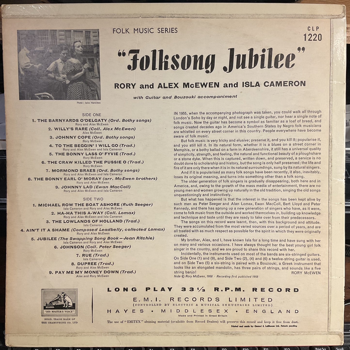 Folksong Jubilee (VINYL) | Excellent+ (EX+) Excellent (EX) - FOLK / USED *EXCELLENT+*