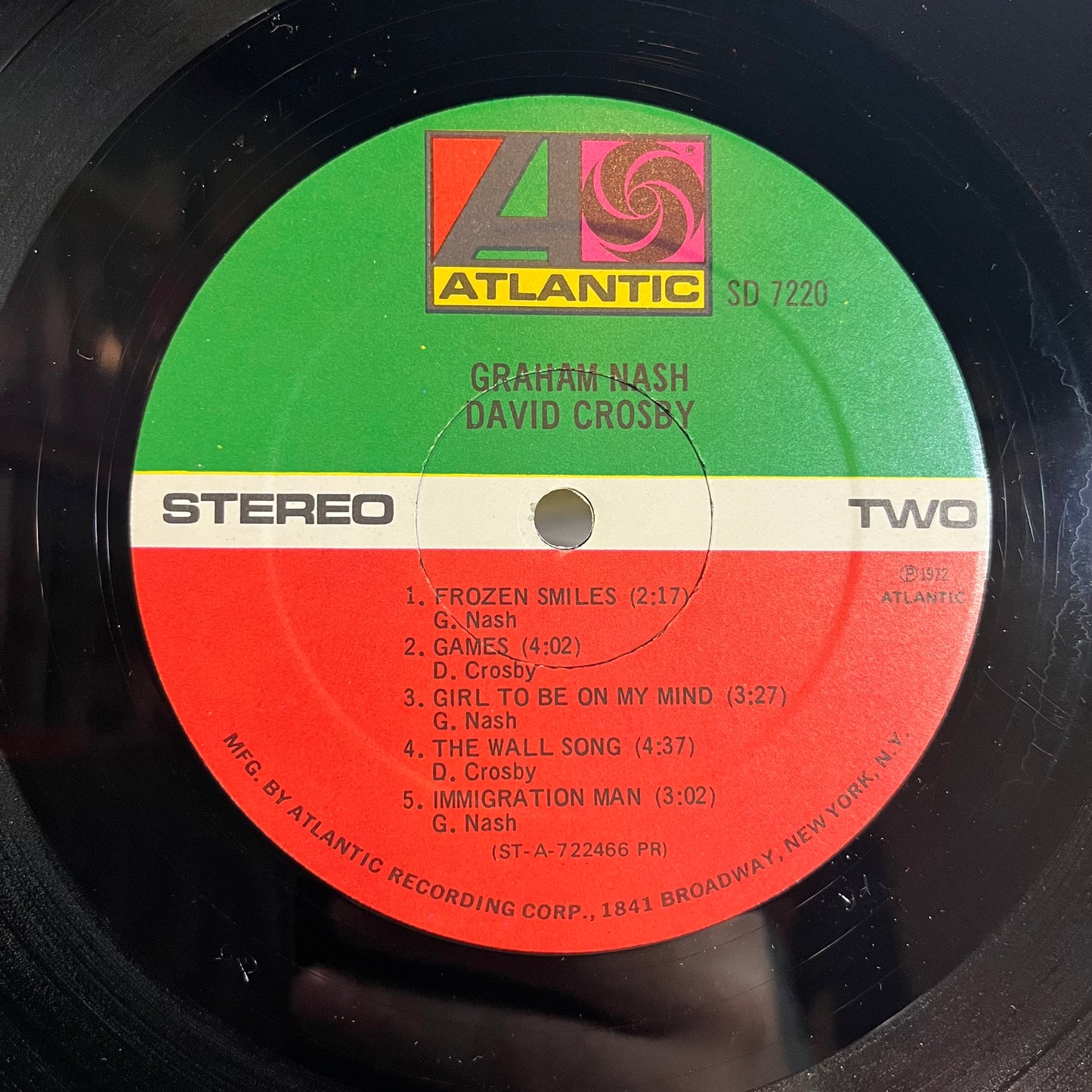 Graham Nash / David Crosby (VINYL) | Excellent+ (EX+) Very Good (VG) - FOLK / USED *EXCELLENT+*