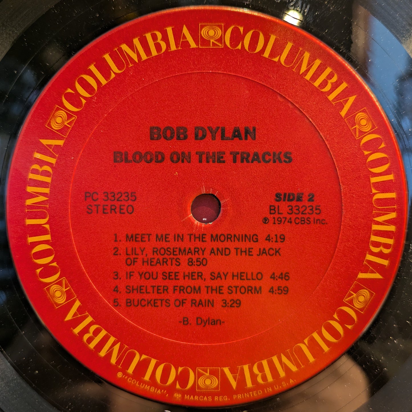 Blood On The Tracks (VINYL) | Excellent (EX) Very Good Plus (VG+) - FOLK / USED *EXCELLENT*