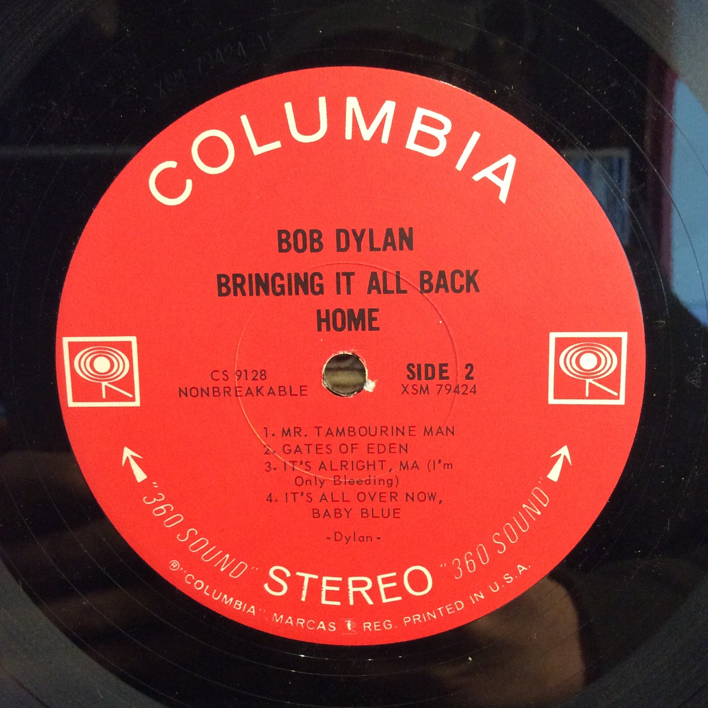 Bringing It All Back Home (VINYL) | Excellent (EX) Very Good Plus (VG+) - FOLK / USED *EXCELLENT*