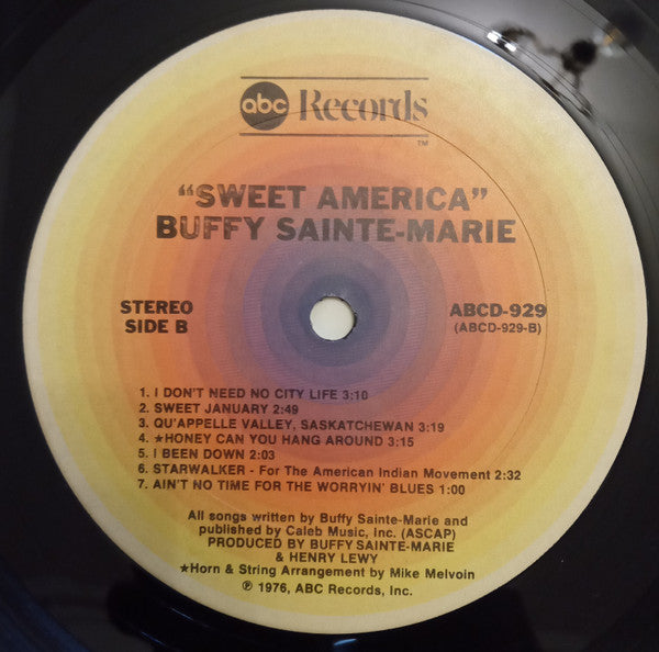 Buffy Sainte-Marie - Sweet America | Excellent (EX) Very Good Plus (VG+) - FOLK / USED *EXCELLENT*