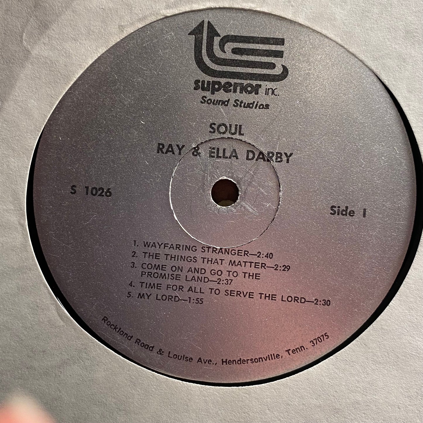 Ray & Ella Darby - Soul | Good Plus (G+) Near Mint (NM) - FOLK / USED *GOOD++*