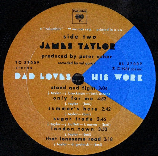 James Taylor (2) - Dad Loves His Work *SANTA MARIA* | Near Mint (NM) Excellent (EX) - FOLK / USED *NEAR MINT*