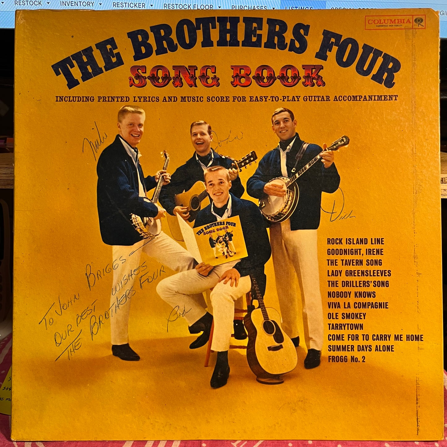 Song Book *SIGNED* | Near Mint (NM) Excellent (EX)