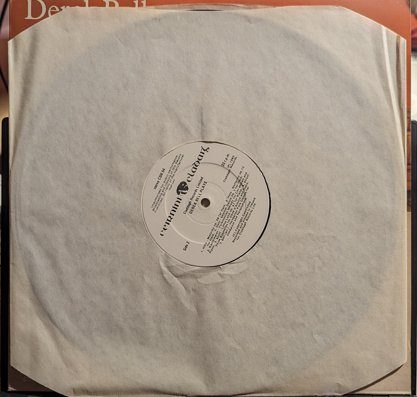 Derek Bell Plays With Himself | Near Mint (NM) Near Mint (NM)