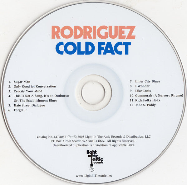 Cold Fact (CD) | Near Mint (NM or M-) Near Mint (NM or M-) - FOLK / USED *NEAR MINT*