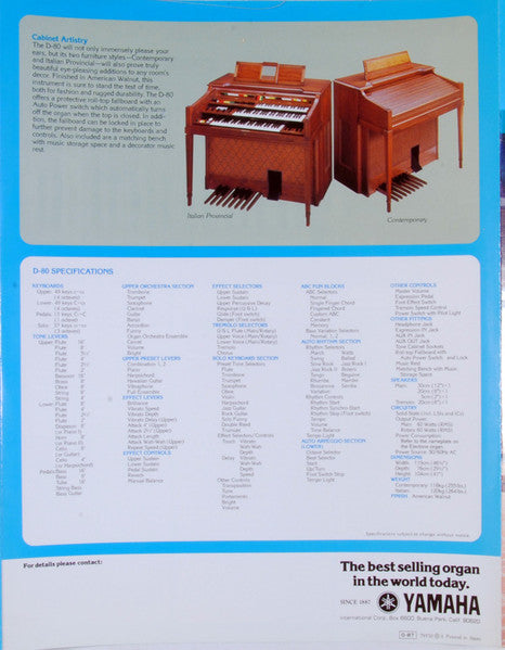"One Man Opry" Bob Hacker Plays The Yamaha Electone D-80 (VINYL) | Near Mint (NM) Excellent (EX) - FOLK / USED *NEAR MINT*